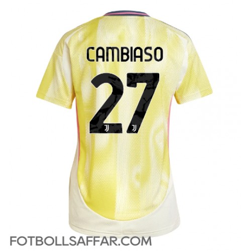 Juventus Andrea Cambiaso #27 Bortatröja Dam 2024-25 Kortärmad